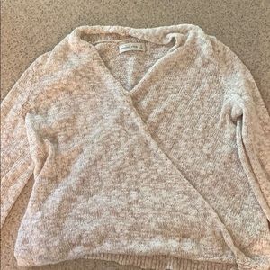 Abercrombie wrap knit crop